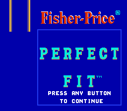 Fisher-Price: Perfect Fit title screenshot
